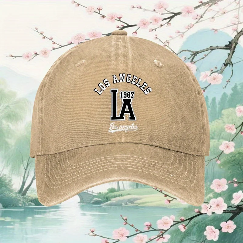 قطعة واحدة من قبعة بيسبول لوس أنجلوس 1987 LA - تصميم للجنسين، مناسبة للارتداء الكاجوال، أغطية الرأس غير الرسمية | أغطية الرأس المتينة #5
