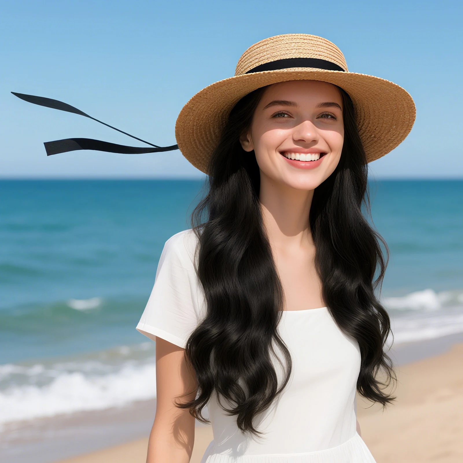 

Womens Summer Sun Hat Wide Brim Travel Foldable Straw Hat for Outdoor Activities