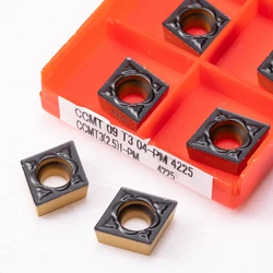 10 Pcs Carbide Inserts CCMT09T304 CCMT09T308 PM 4225 Metal Turning Tool Lathe Face Milling Cutter CCMT 09T304 09T308