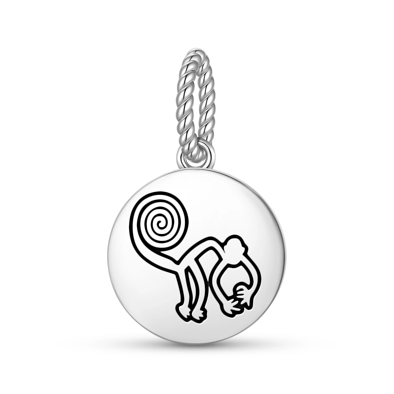 

Подвеска «Обезьяна» из серебра 925 пробы, с символом Назка, для женских браслетов и ожерелий, модное украшение