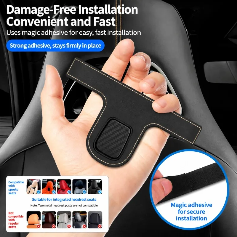 Integrated‑Style Sports‑Car‑Seat Rear‑Side Hook Practical Backrest‑Mounted Small‑Pendant Organizer Reliable Auto‑Interior