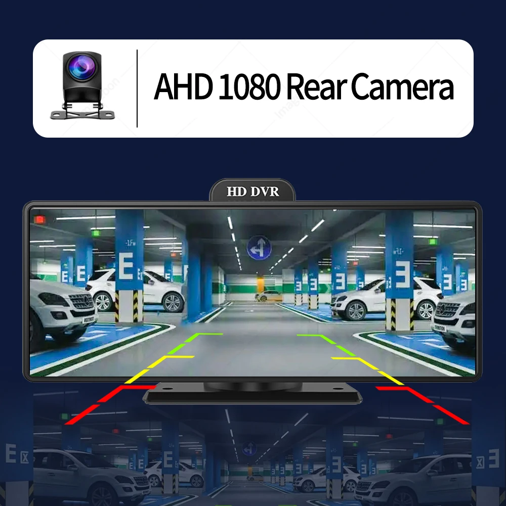 Imagebon AHD 1080P Rearview Camera 2.5mm 4 Pin 140° Wide Angle Automatic Reversing for Car DVR Carplay Android Auto Dash Cam