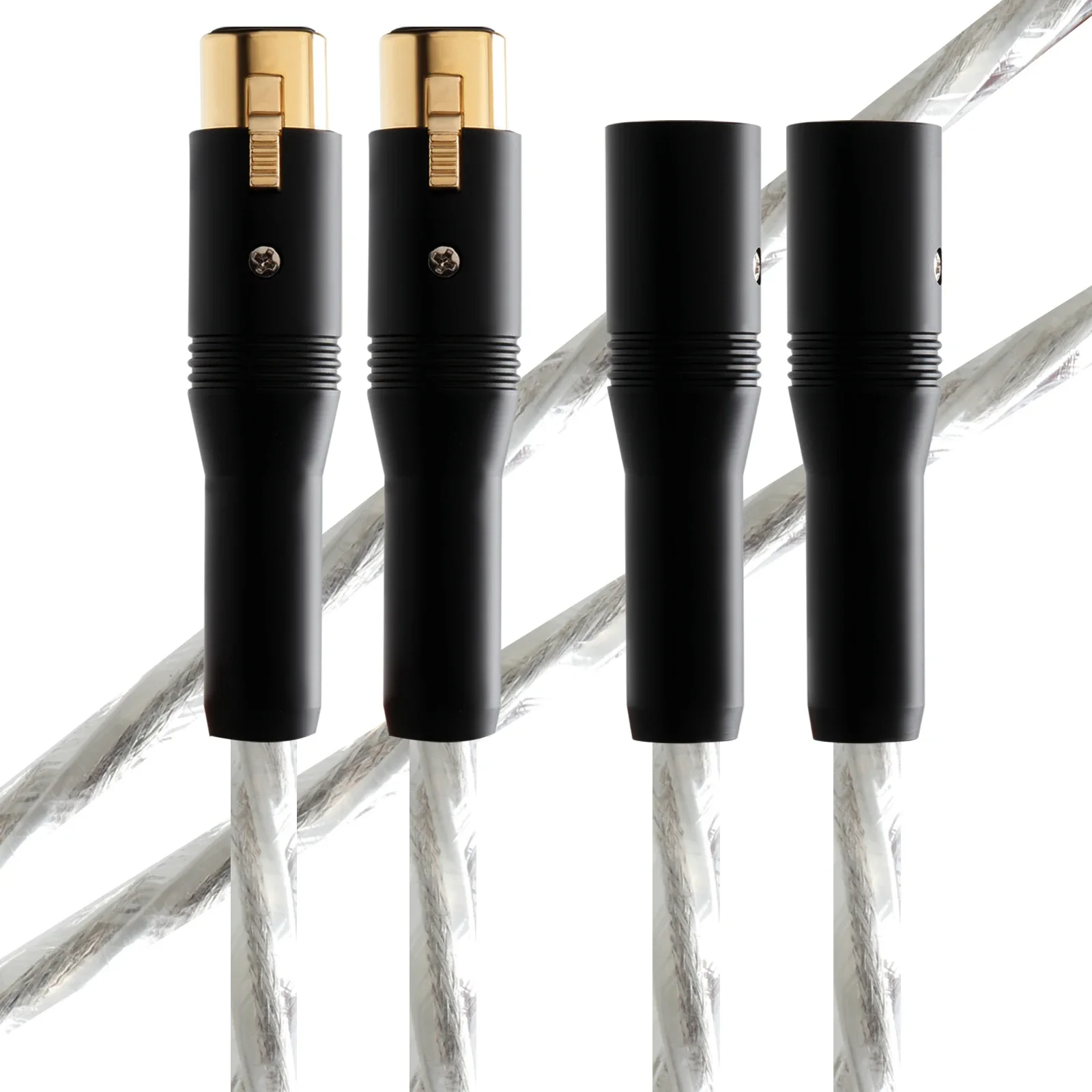 

HIFI BOX OFC Silver Plated XLR Male to Female Balanced Audio Cable for Amplifier and CD Player: High-Quality Sound Transmission