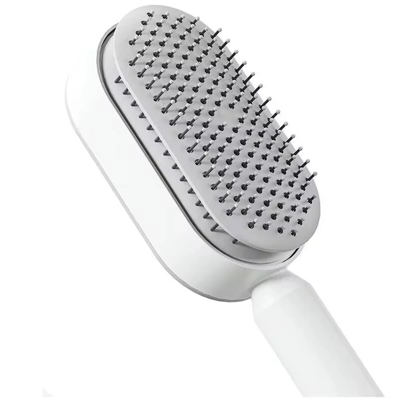 Self Cleaning Hair Brush For Women One-key Cleaning Hair Loss Airbag Massage Scalp Comb Anti-Static Hairbrush Dropshipping