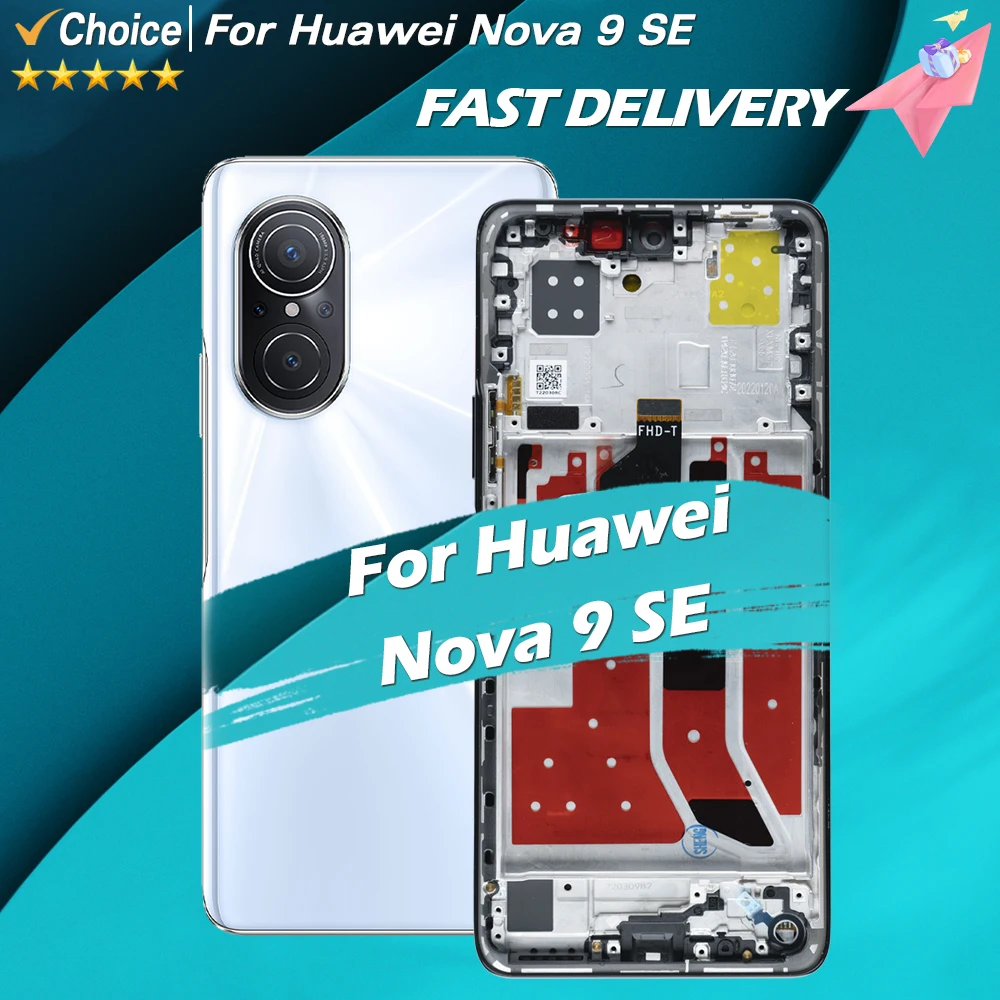 For Huawei Nova 9 SE LCD Display Touch Screen Digitizer Assembly Replacement For Honor 50 SE JLN-LX1 LX3 JuliaQN-L01B L23A LCD