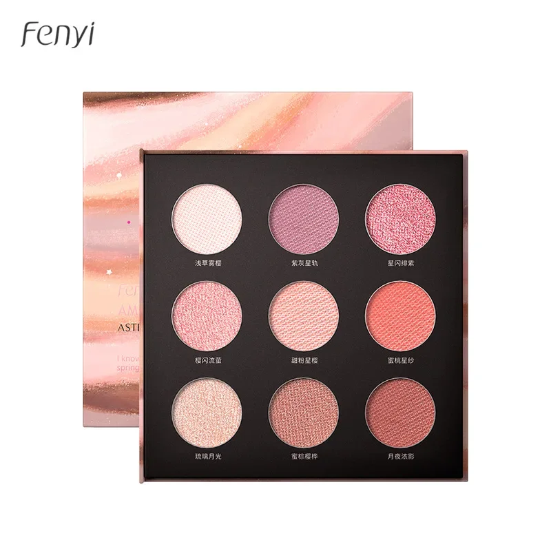 FENYI 9 Colors Matte Face Concealer Powder Blusher Eyeshadow Setting Powder Contour Highlight Makeup Palette Face Makeup Kit