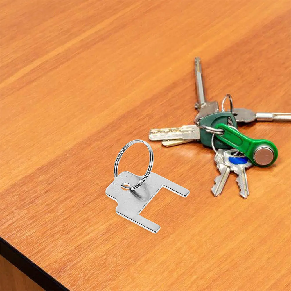 

6Pcs Metal Paper Towel Dispenser Keys Stainless Steel Compact Design Key Rings Included Wide Application Restroom Tissue Box Key