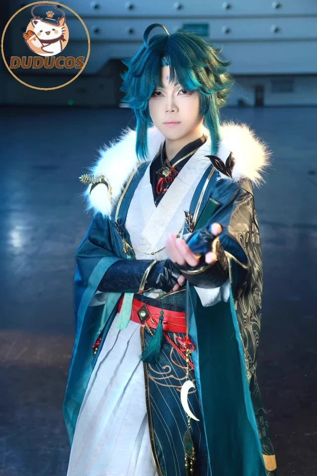 

НОВАЯ игра Genshin Impact Xiao, костюм Winter Solstice Doujin, рождественский костюм Xiao Doujin для косплея