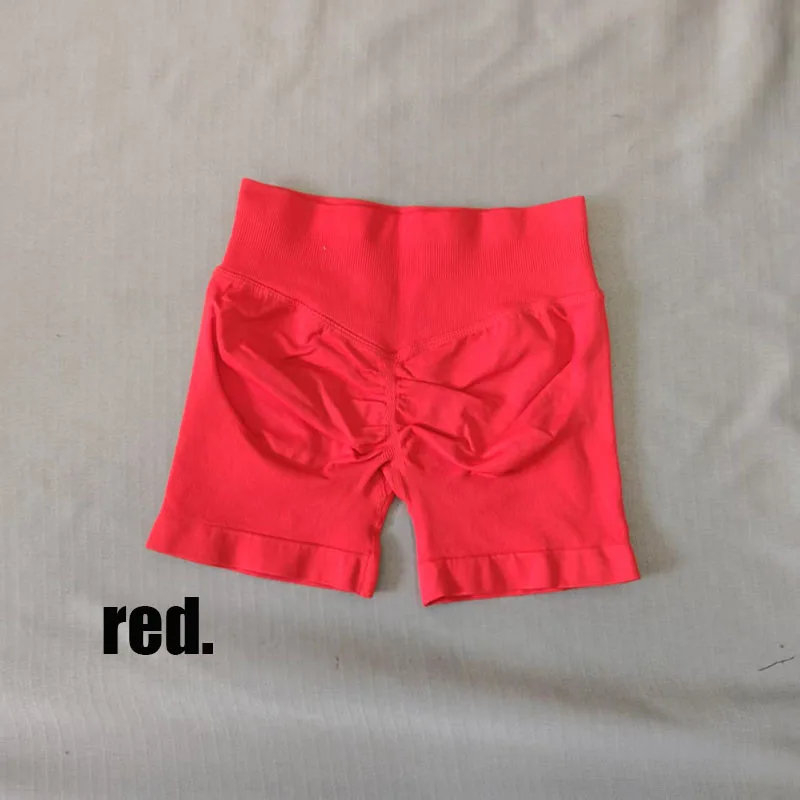 Dneyf 1D-3Y-2F Women Seamless Scrunch Butt Yoga Shorts High Waist Quick‑Dry Stretch Fitness Gym Sports Shorts