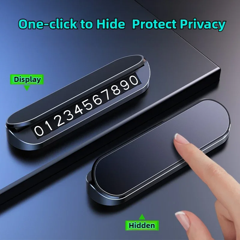 

Simple Car Temporary Parking Card Phone Number Car Phone Holder Luminous Telephone Number Plate Car Park Car-styling Accessories
