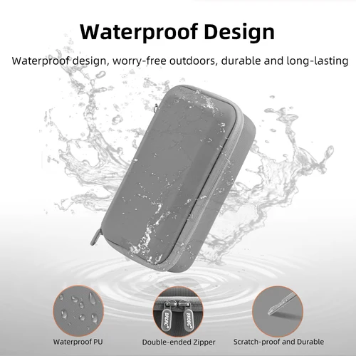 Imagen 2 del producto BRDRC OM 7 Estuche de transporte bolsa portátil para Osmo Mobile 7/7P accesorios de cardán para teléfono bolsa de almacenamiento de viaje bolsa dura con cuerda de mano