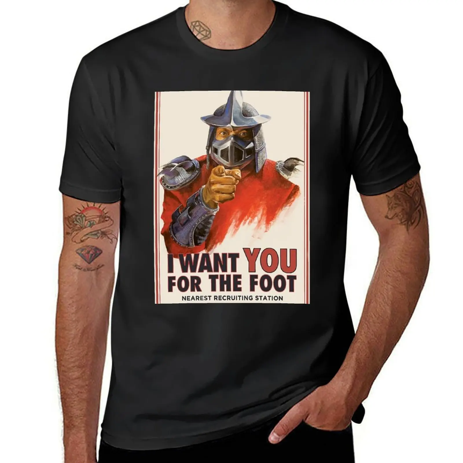 

Foot clan recruitment tee T-Shirt Luxury man luxury t-shirt anime stuff vintage clothes mens graphic t-shirts funny