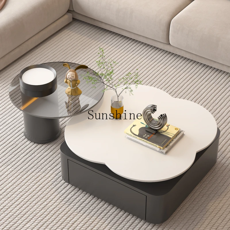 Coffee table guest minimalist household small cloud square tea table