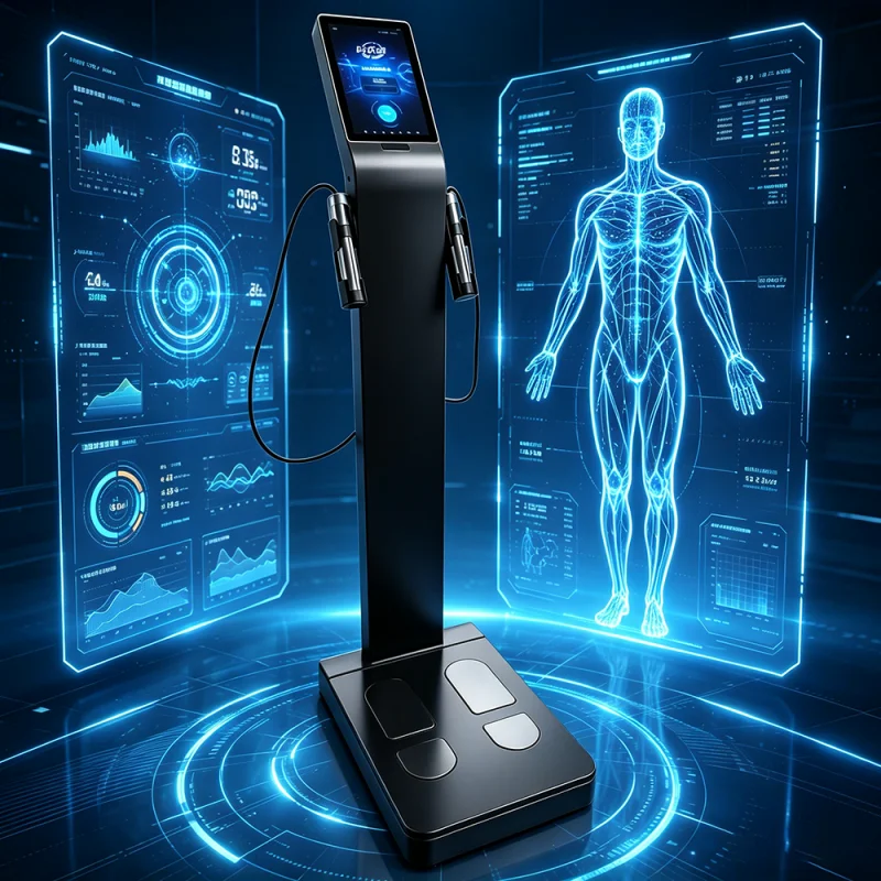 AI Dual System Body Composition Analyzer 8 Electrode BIA Precise Body Fat Muscle Visceral Fat Test for Gym Commercial Use