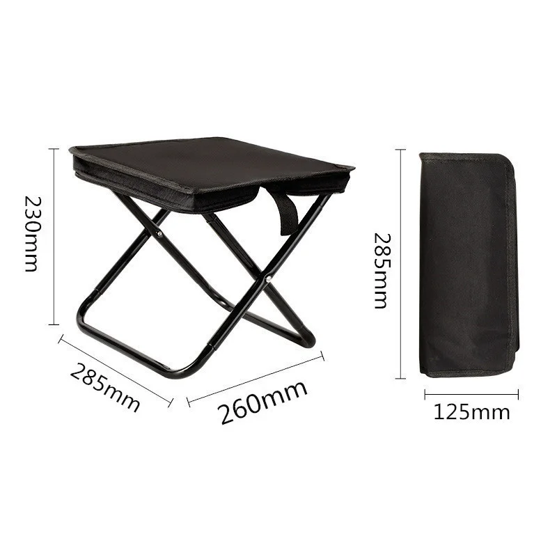 Portable Multifunctional Outdoor Picnic Camping Folding Chair Ultra Light Fishing Stool Travel Stool Fishing Accessories ﻿New