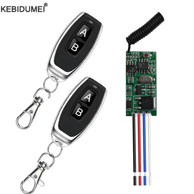 433MHz Wireless RF Remote Control DC 3.6V 12V 24V Mini Relay Wireless RF Remote Control Switch LED Lamp Controller