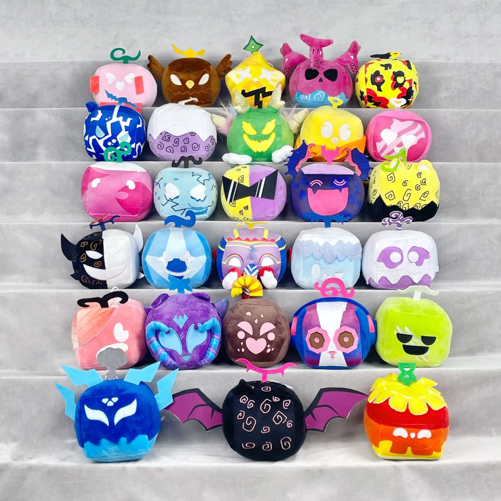 Blox Fruits Anime Game Plush Toy Devil Fruit Horror Doll Box Plushies Toy Kids Soft Stuffed Fruits Toy Gift For Children Boys