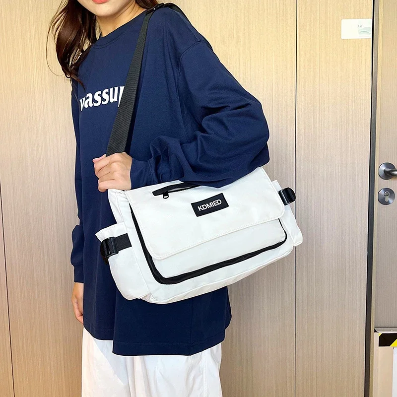 Borse a tracolla giapponesi Harajuku per le donne borsa a tracolla per ragazze delle scuole superiori borse Patchwork borsa a tracolla per libri