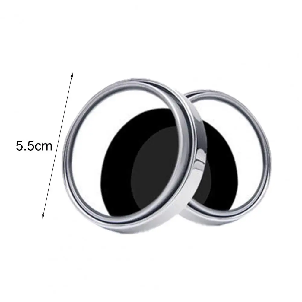 2Pcs Blind Spot Mirror 360 Degree Rotation Wide Angle Waterproof Car Convex Parking Mirror Driving Safety Convex Mirror