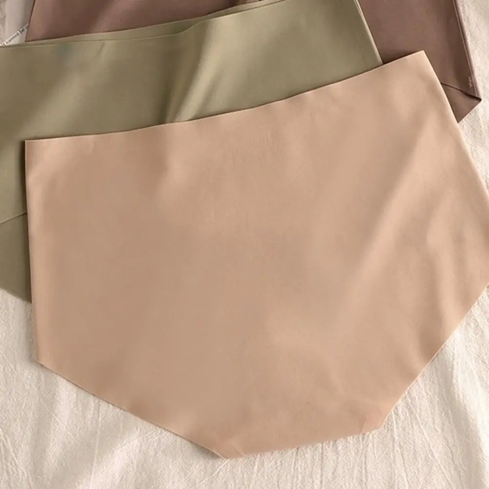 Lady Underpants Comfortable Seamless Women's Hipster Briefs Soft Stretch Full Coverage Underwear Breathable Mid-waist Panties
