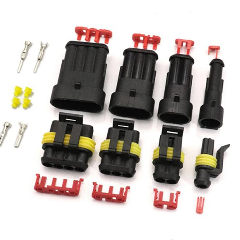 352pcs Waterproof 1/2/3/4/5/6 Pin Way Seal Quad Bike 12A IP68 Electrical Automotive Wire Connector Plug Terminals Truck Car