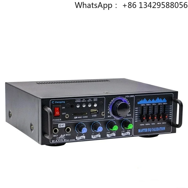 

VIRE 2*80W HiFi Home Digital Amplifiers Bass Audio MP3 Channel 2.0 Sound Subwoofer AMP Metal