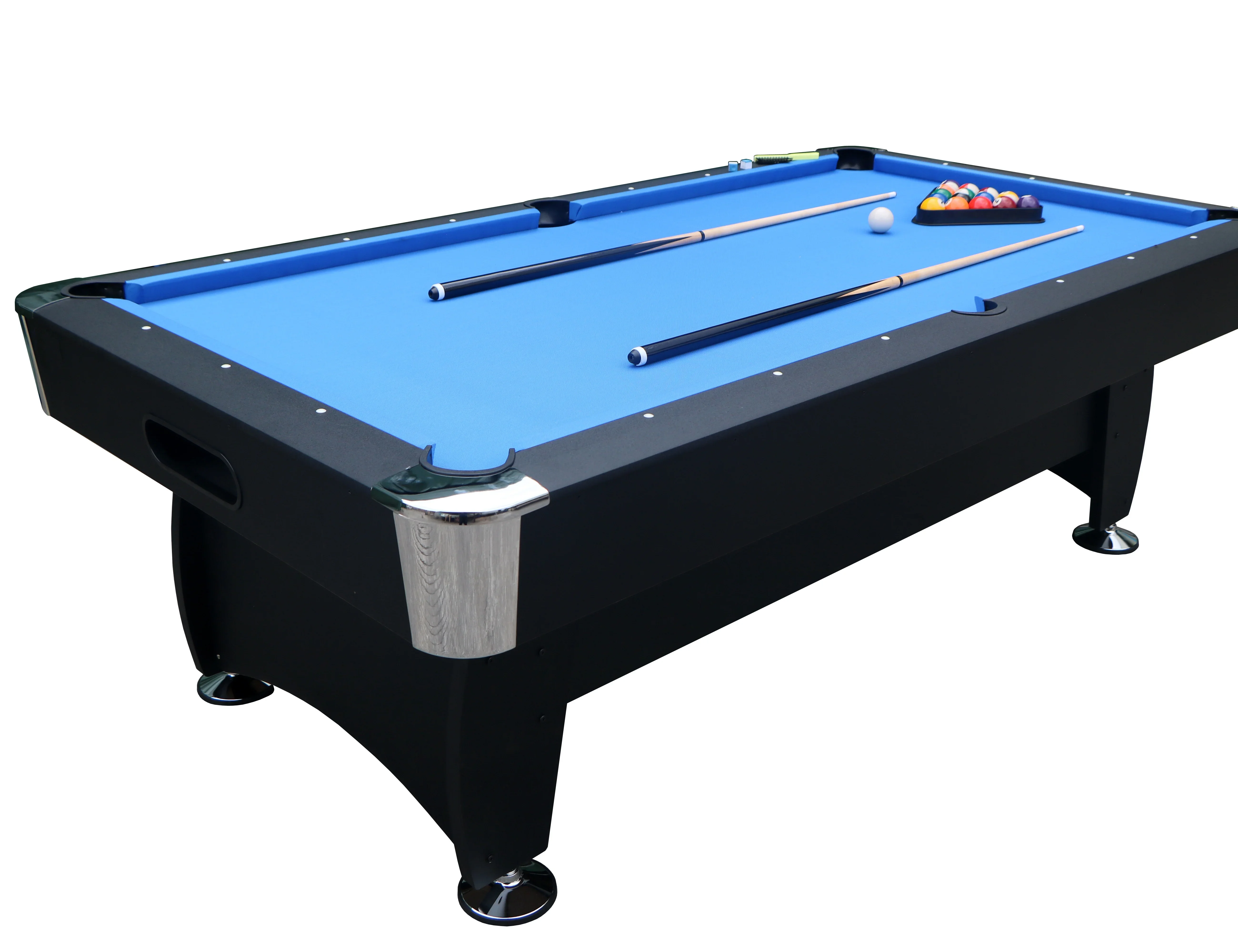 8 Foot Fancy Home Snooker Billiards Folding Pool Table Indoor Game with Ball Return Feature for Collecting