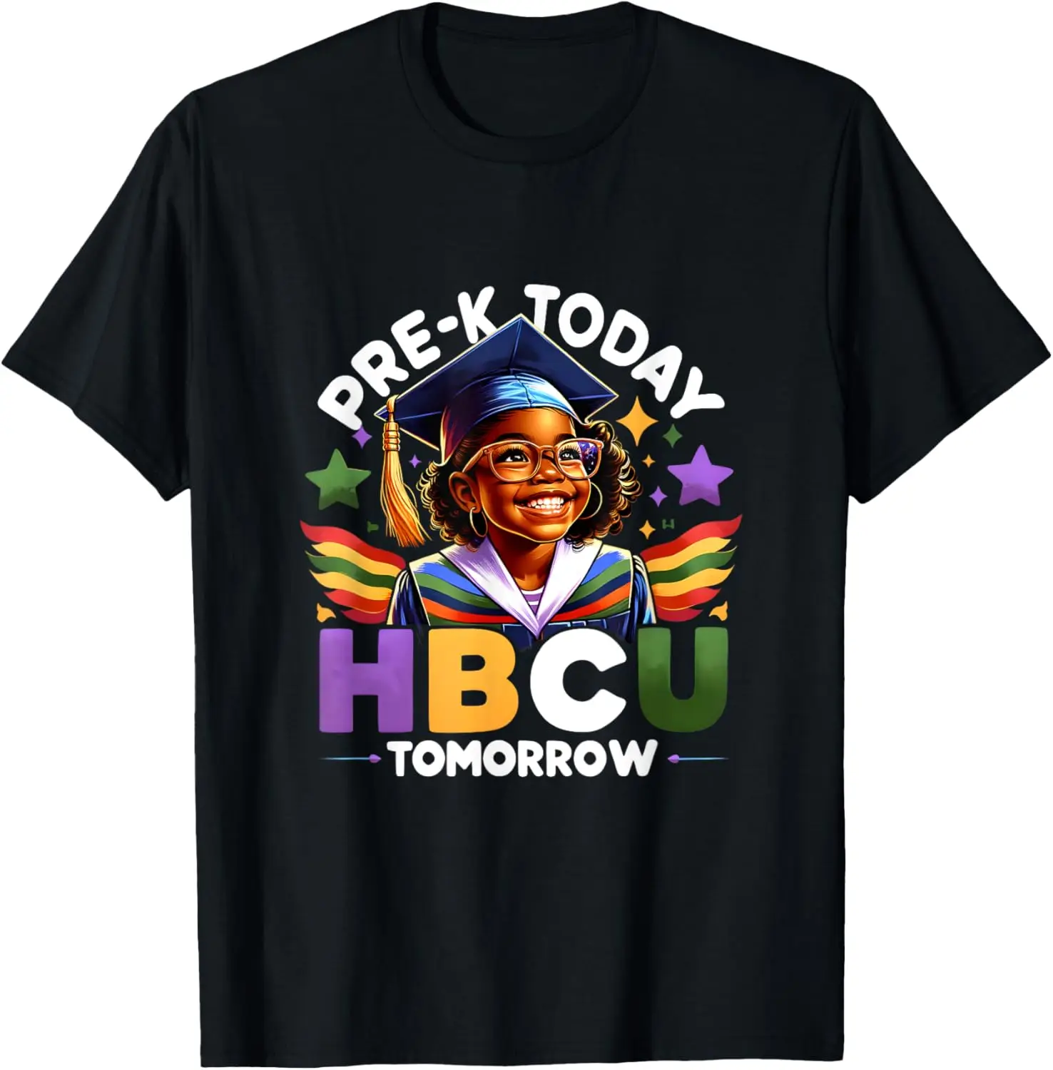 

Pre-K Today HBCU Tomorrow Graduation Future Graduate Kids T-Shirt,100% cotton