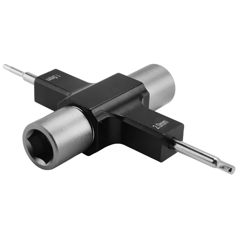 Clé Quad M5 avec outil de roulement unidirectionnel intégré, tournevis 1.5Mm/2Mm, moteur d'hélice de libération pour Drone de course RC FPV Durable