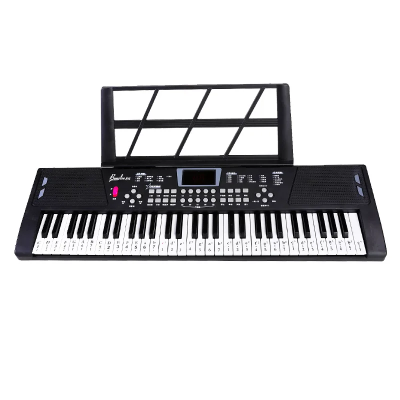 

Multifunction Electronic Organ Color Box Version Beginner Midi Keyboard Teacher 61 Keys Adult Piano Infantil Musical Instruments