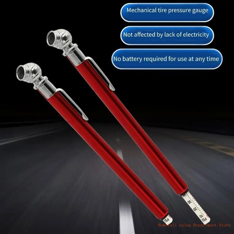 Accurate Tire Pressure Check Pen Small Tire Pressure Gauge Tire Pressure Measuring Easy to Use Tool for Car Maintenance - Image 3