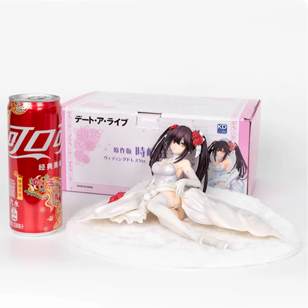 

KDcolle Date A Live Kurumi Tokisaki Wedding Dress Anime Figure Date A Bullet Action Figure Model Doll Toy