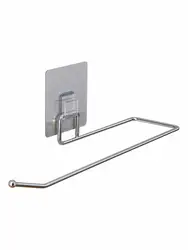 No Drilling Toilet Paper Holder Bathroom Roll Tissue Towel Dispenser Hanger Stainless Steel Napkin Storage Kitchen Accessories