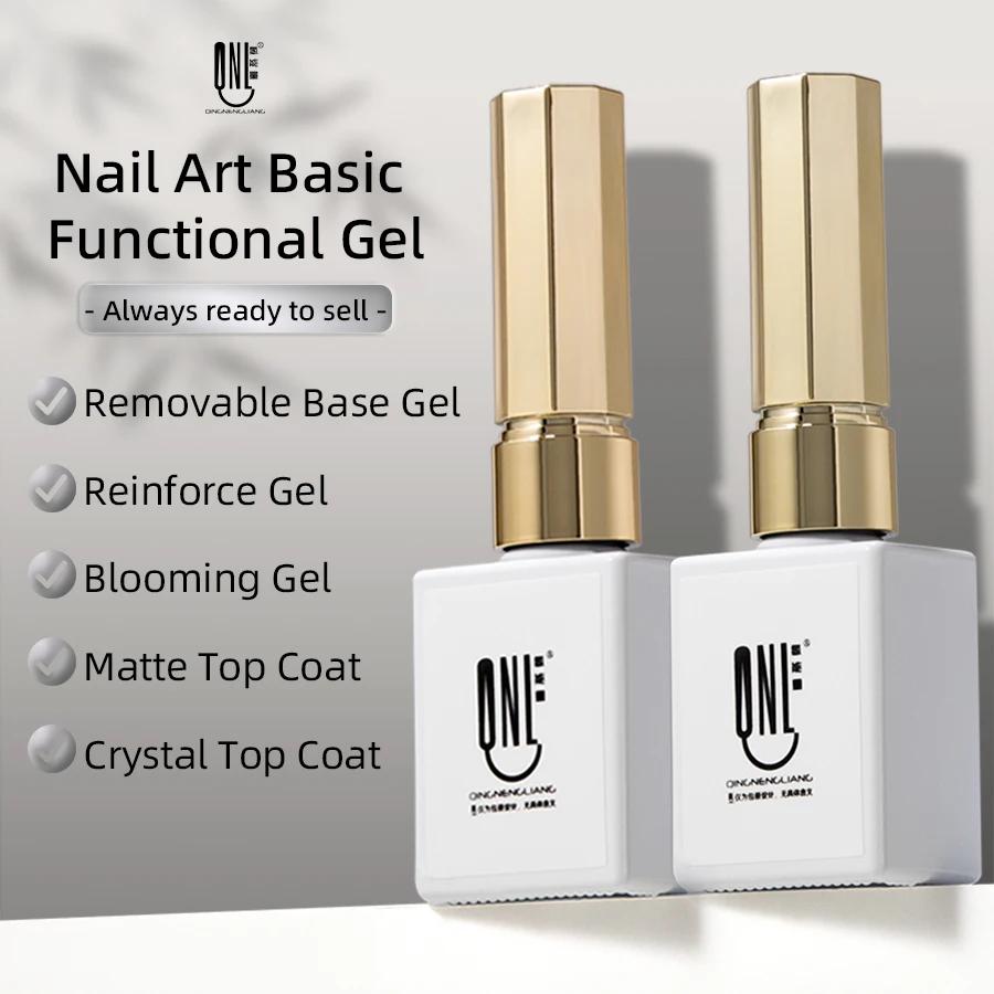 RS NAIL 9g Crystal Top Coat Base Gel UV LED Semi-Permanent Functional Gel Clear Coat Gel Nails Polish Multifunction Basic Glue