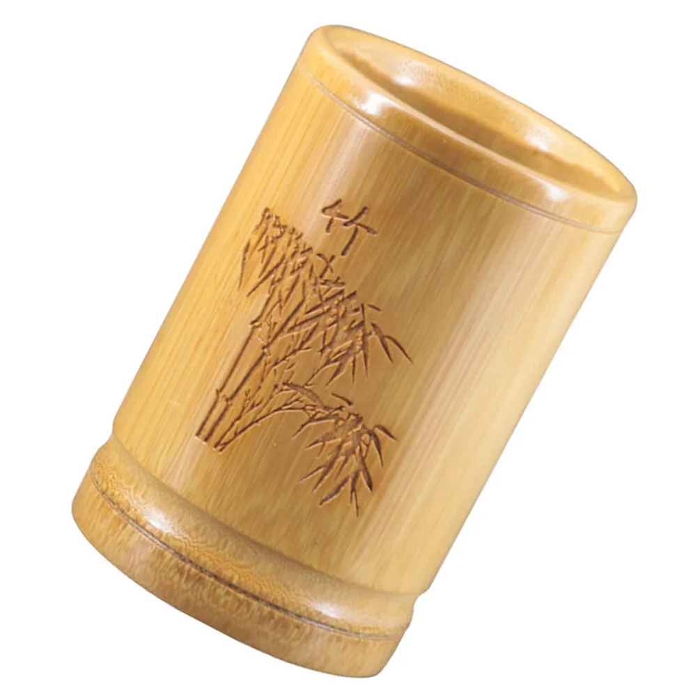 Bamboo Pen Holder, Desktop Stationery Organizer, Pencil Storage Box, Creative Chinese Style Container, Retro Pen Holder