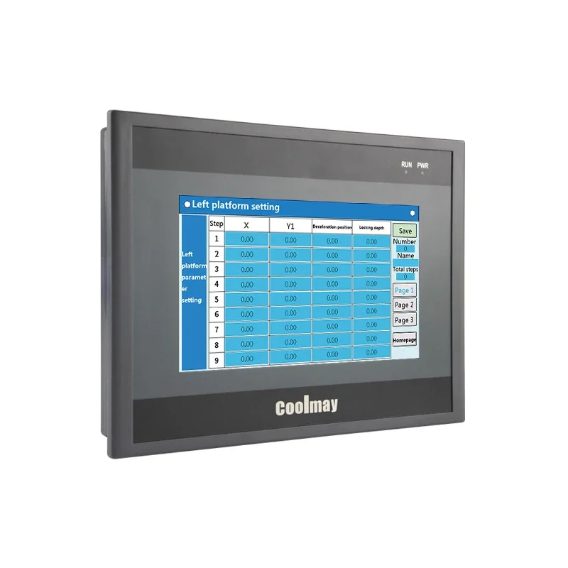 High Resolution 7inch HMI Integrated with Plc Controller with Digital I/O Analog I/O