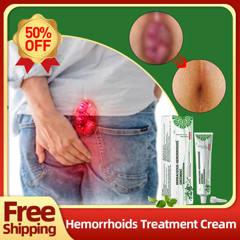 

Hemorrhoids Removal Herbal Cream Internal External Hemorrhoid Treatment Ointment Piles Anal Fissure Swell Bleed Relief Medicine