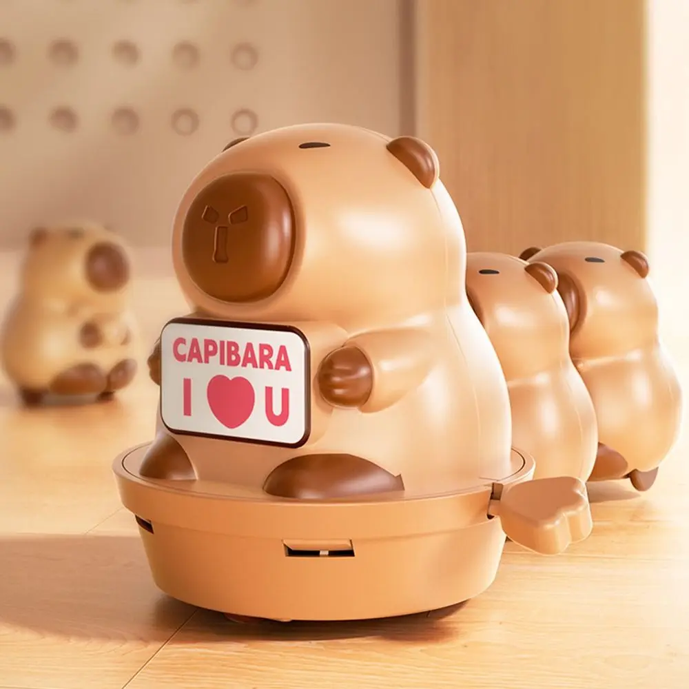 Cartoon Capibara Uurwerk Speelgoed Plastic Bruin Capibara Opwindpop Magnetische verbinding Opwindmechanisme Schommel Kruipspeelgoed