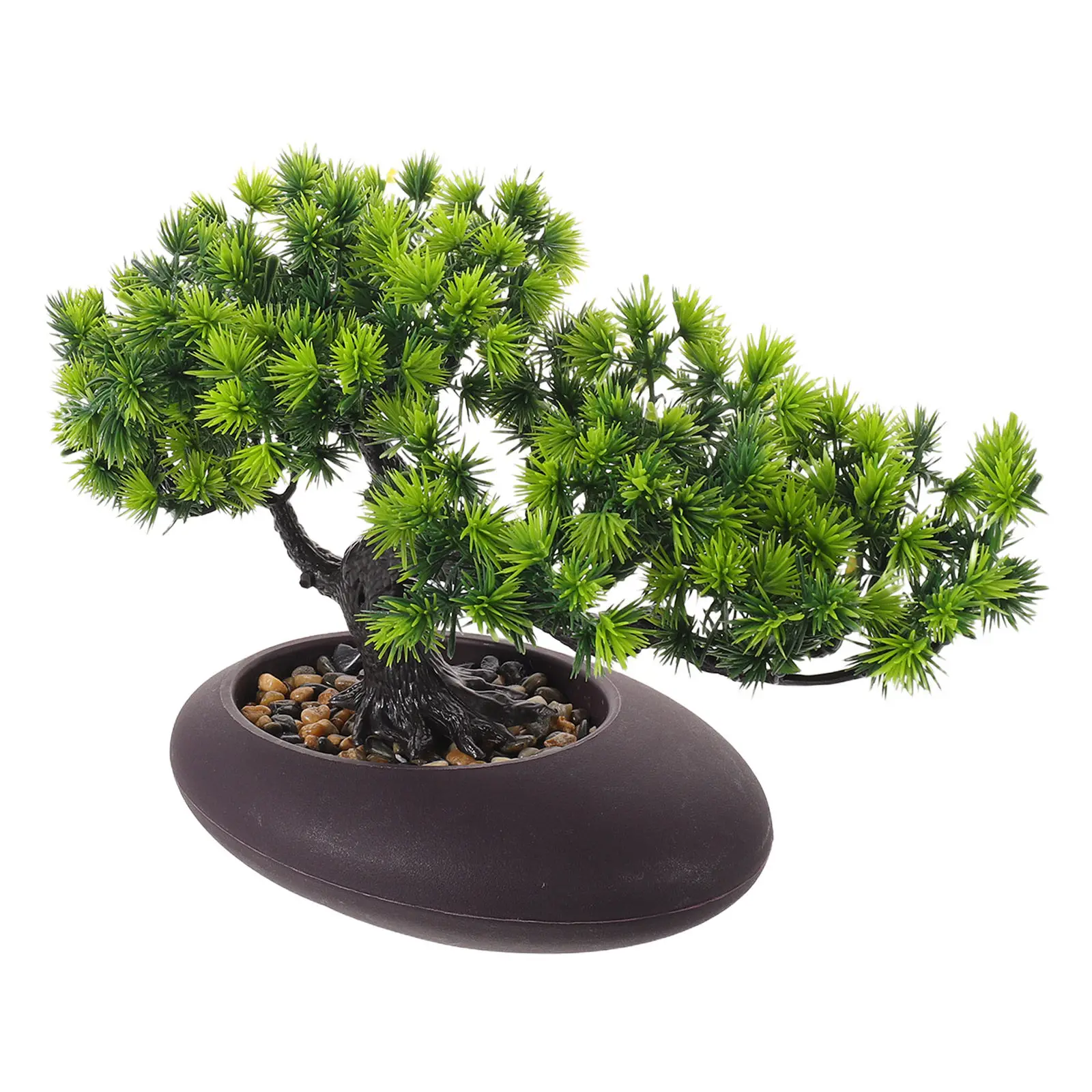 

Artificial Juniper Bonsai Tree Sushi Plate Pine Tree Mini Bonsai for Home Restaurant Dining Table Creative Sashimi Decoration