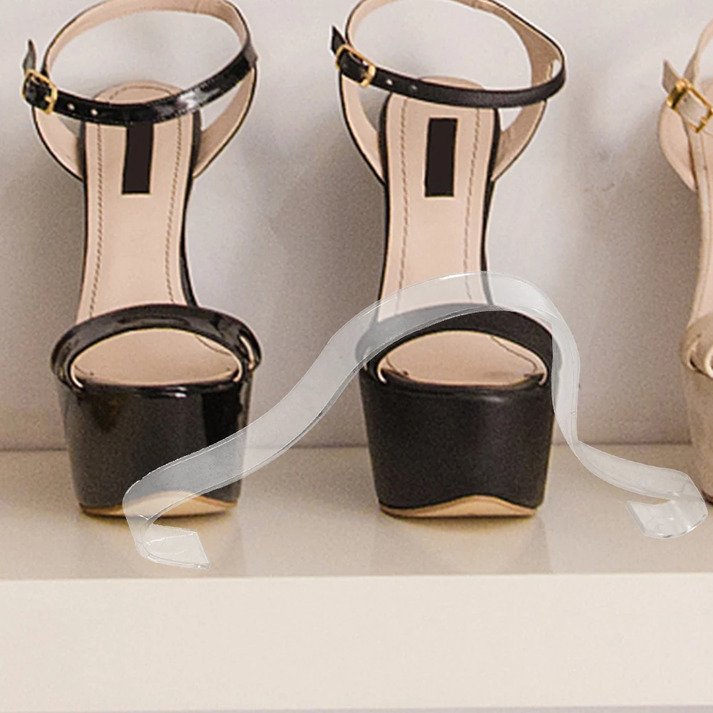 

20Pcs Transparent Shoe Display Stands Sandals Shoes Support Holder Wear Resistant Easy to Clean for Daily Use Shoe Display Stand