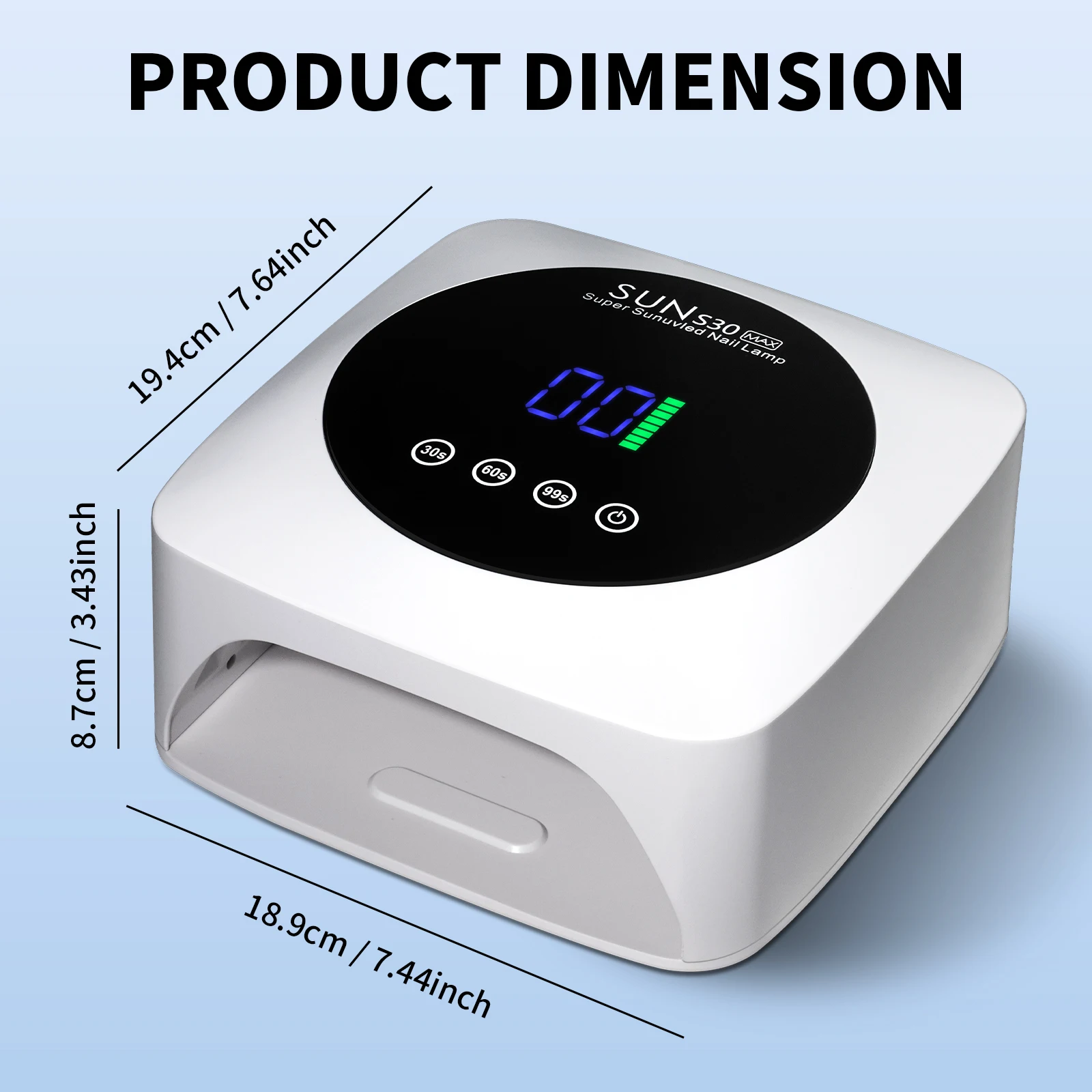 Lámpara de uñas recargable de 57 LED, secador de uñas LED UV profesional para un curado rápido, herramientas de salón de secado de uñas de esmalte de uñas de Gel UV