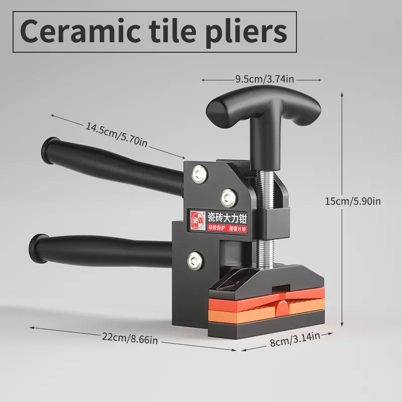 高耐久タイルニッパー、手動タイルカッターブレーカーツール、ポータブル多機能タイルスコアリングおよび切断アシスタント