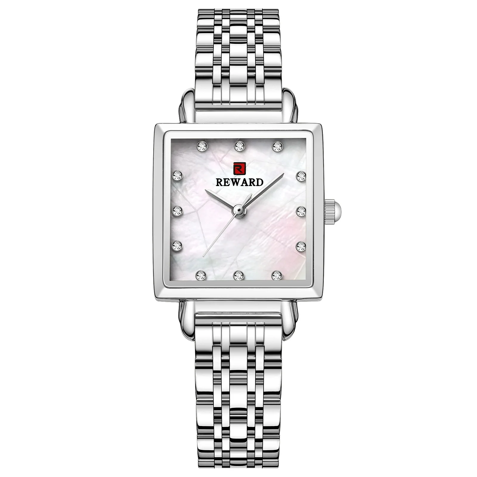 2025 Fashion Women's Watch Waterproof Color Shell Face Square Quartz Women's Watch Women's Watch