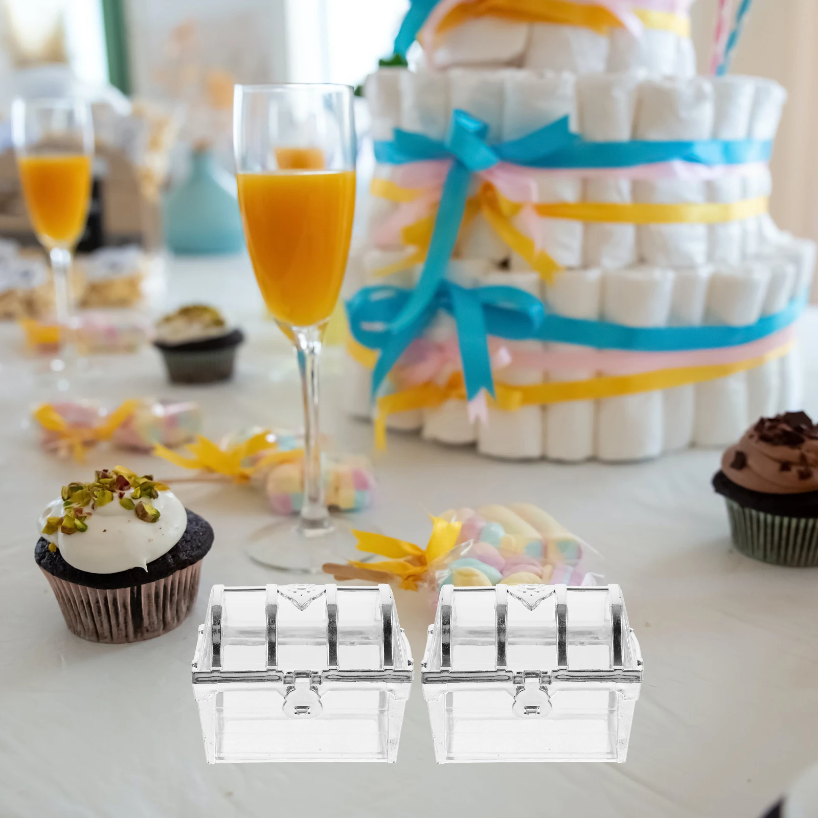 

12pcs Candy Box Wedding Favors Bridal Shower Gifts Tiny Sweets Snack Decorative Boxes Packaging Bags Party Treats
