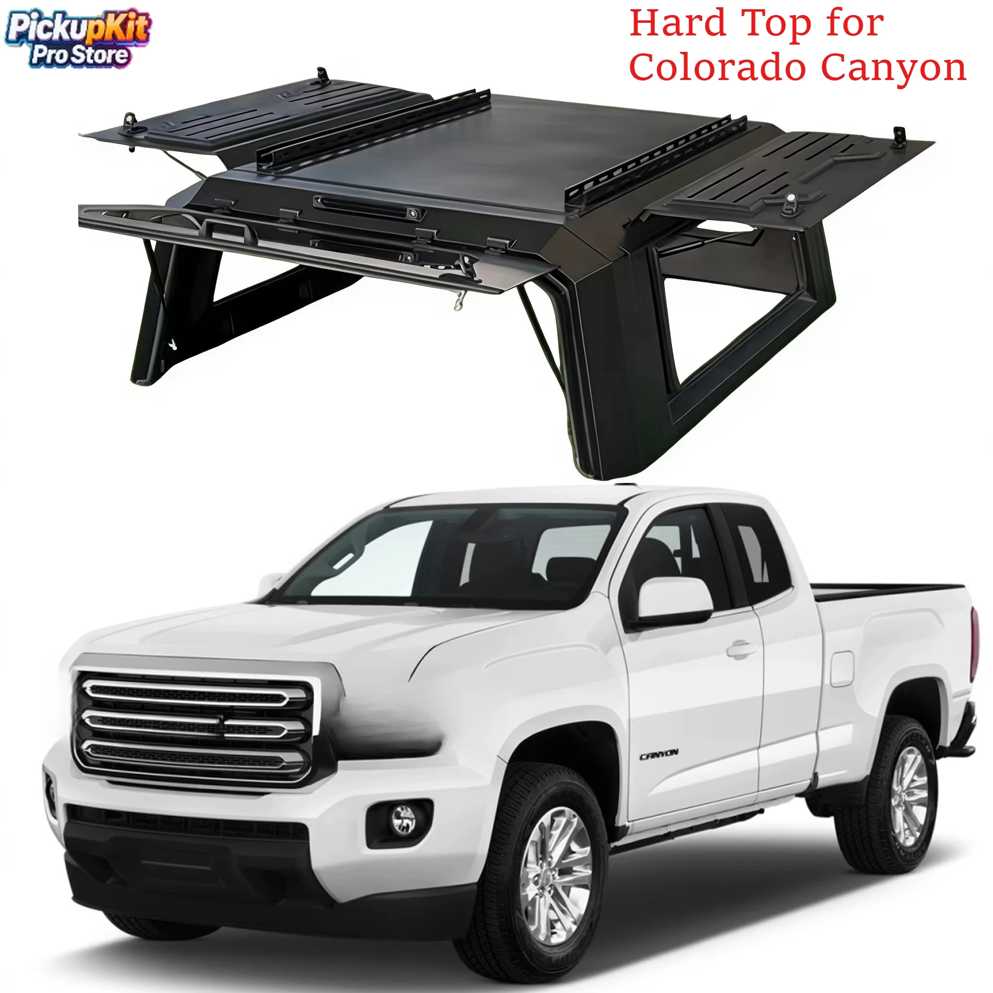 

Premium Heavy Duty Waterproof Hardtop Canopy with Roof Rack for Colorado Canyon Pickup