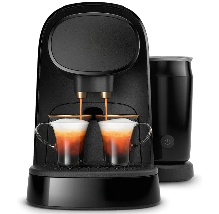 BARISTA Coffee Capsule Machine & Milk Frother, for Double or Single Capsule, Black (LM8014/60)