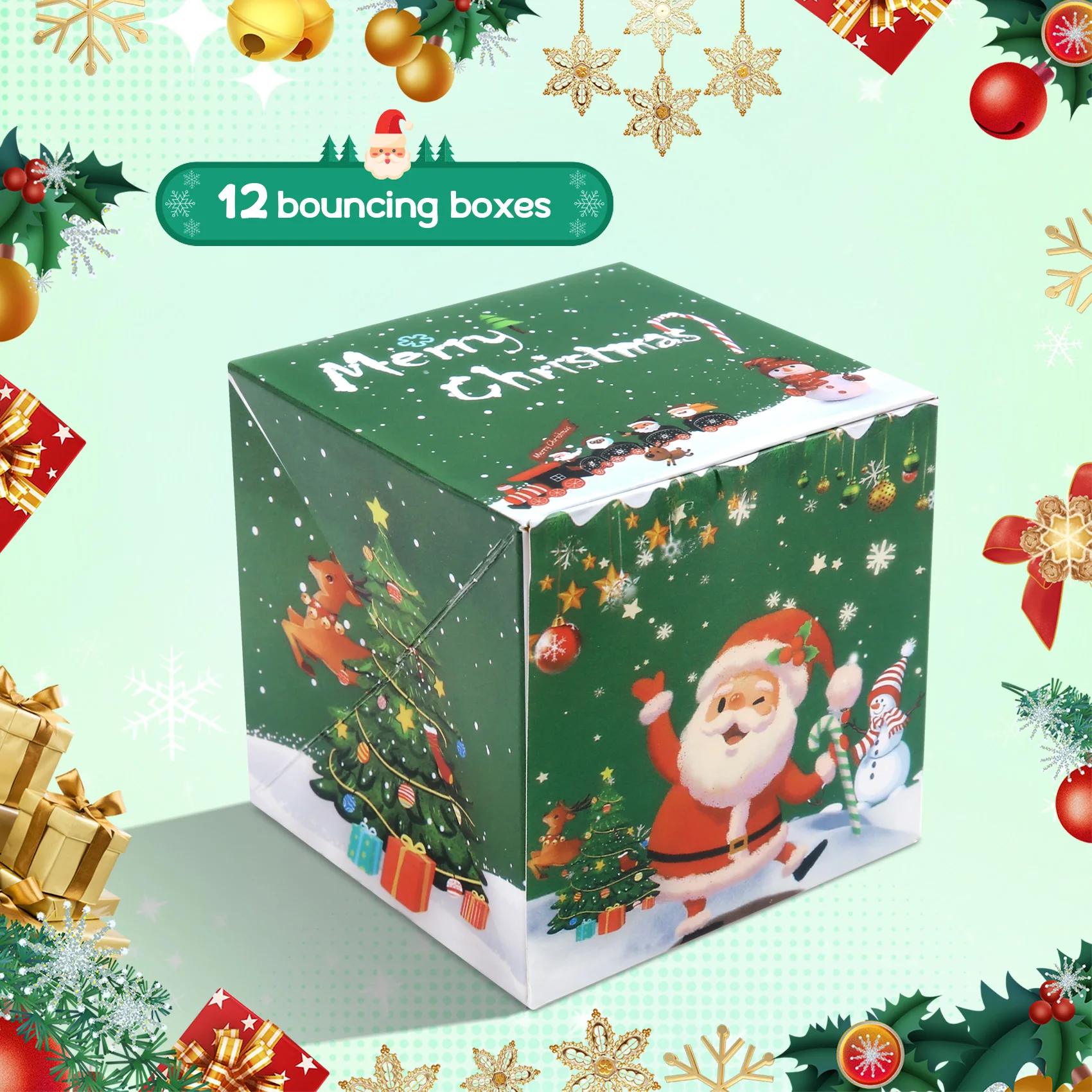 กล่องเงินคริสต์มาสชุดกล่องของขวัญระเบิดเงินกล่องเงินคริสต์มาสสําหรับดึงปัจจุบันเงินสด