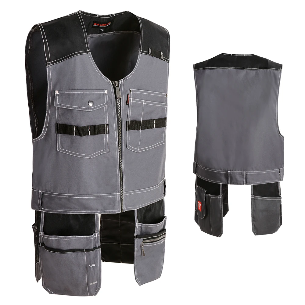 Craftsman Workwear Vest Waistcoat With Utility Pockets Kangaroo Vest For Men