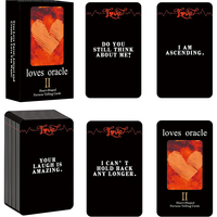 56pcs Loves Oracle Cards Deck, Romantic Fortune Telling Cards for Couples, Emotional Healing and Relationship Insight Tool