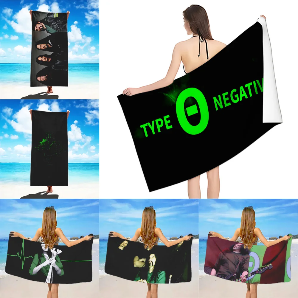 

Type O Negative Beach Towel Microfiber Sand Free Quick Dry Soft Sandproof Pool Towels Gift for Women Travel Gym Shower Camping